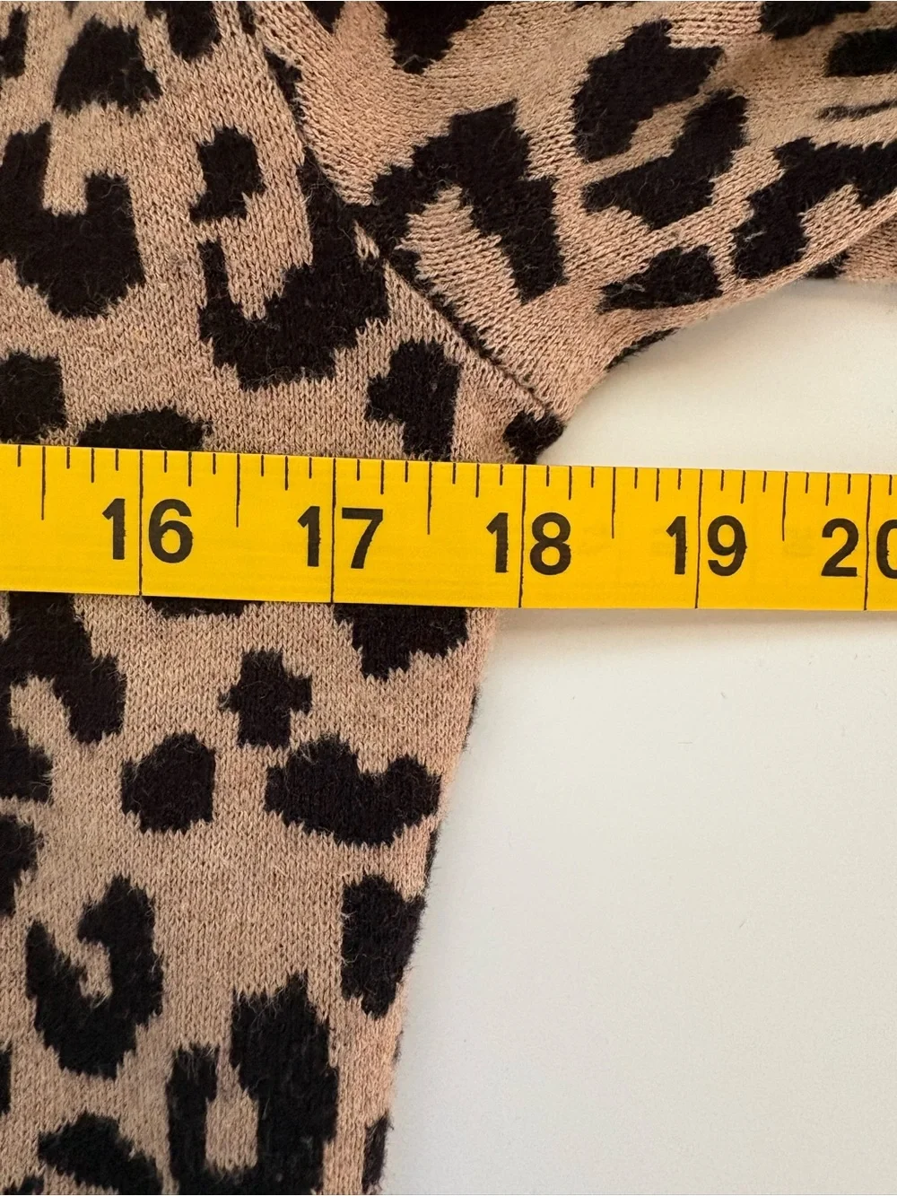 Yes Lola Leopard Print Open Front Cardigan Sweater Cotton Size Medium